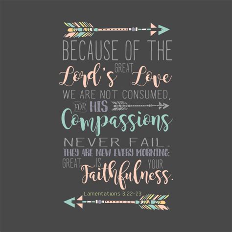 Lamentations 3:22-23 Bible Verse - Lamentations - Pin | TeePublic