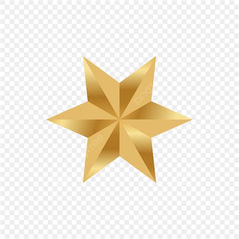 Christmas Tree Decor Vector PNG Images, Golden Gradient Star For Christmas Tree Decoration Png ...