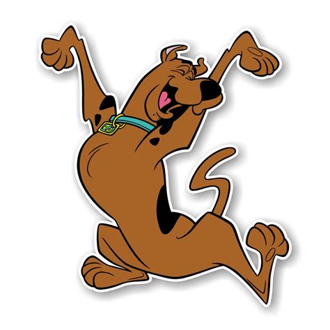 Scooby Doo Happy Die Cut Decal