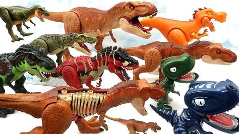 50 Tyrannosaurus Dinosaur Toys! Jurassic World, Schleich, Takara Tomy Rex Dinosaur Toys For Kids ...