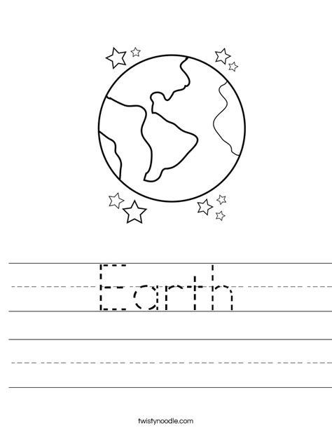 Free Printable Planet Earth Worksheets - Printable Templates