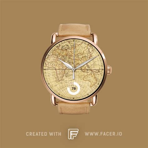 G7 - Vintage Old World Map Eastern - watch face for Apple Watch, Samsung Gear S3, Huawei Watch ...