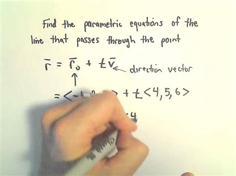 Vector Parametric Equation Calculator Equation Of A Line