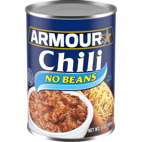 Armour Star Chili with No Beans, Canned Food, 14 OZ - Walmart.com - Walmart.com