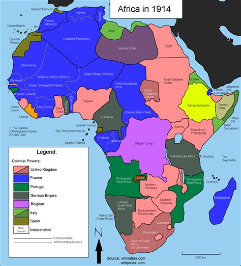 An updated version of my 1914 Africa map. : MapPorn