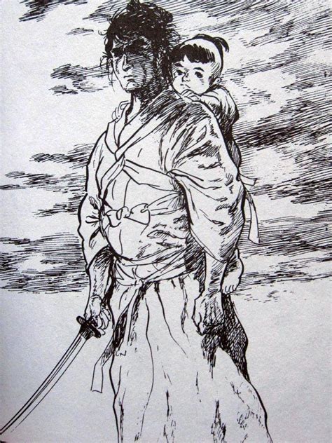 KOJIMA, GOSEKI - Tebeos en Extinción | Lobo solitário, Ilustrações, Samurai guerreiro