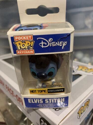 Elvis Presley Stitch Disney Funko Pocket Pop Keychain MIB Hot Topic Exclusive | #4544038398