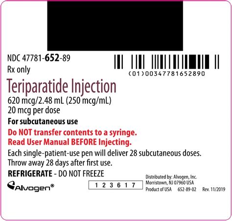 BUY Teriparatide (Teriparatide) 250 ug/mL from GNH India at the best ...