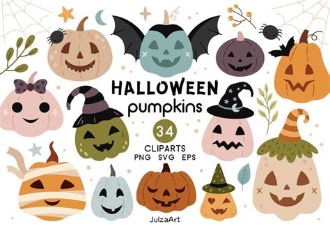 Halloween pumpkins clipart in 2024 | Halloween pumpkins, Kids coloring ...