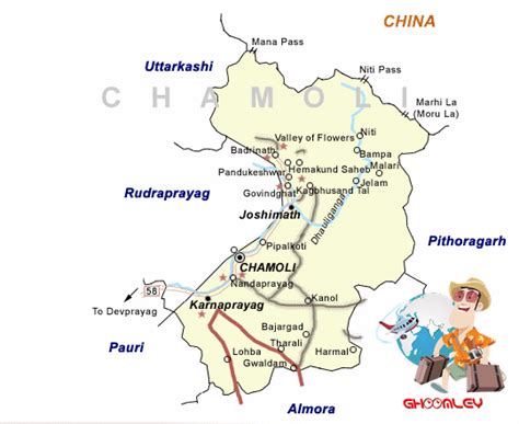 Chamoli Map Political Map Of Chamoli Chamoli Tourist Map | Images and Photos finder