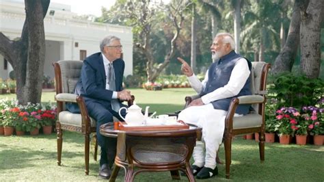 PM Narendra Modi and Bill Gates have a candid conversation about AI, books, and more; Watch ...