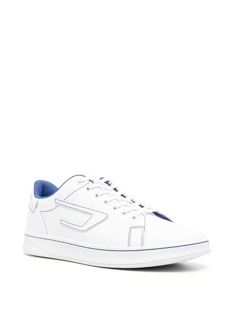 Diesel Side Logo-patch Low-top Sneakers In Weiss | ModeSens