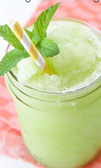 MINT + LIME SLUSHY | Healthy summer drinks, Slushies, Food and drink