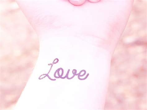 Love Tattoo Temporary Tattoo script cursive by SymbolicImports