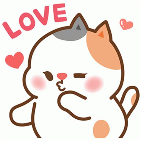 Love Blow Kiss GIF - Love BlowKiss Cat - Discover & Share GIFs