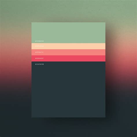 Minimalist color palette posters collection | Flat color palette, Color ...