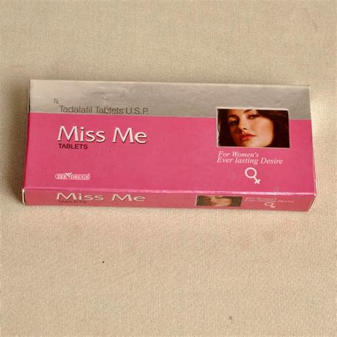 MISS ME 10mg TABLET FOR WOMEN EVER LASTING DESIRE / TADALAFIL 10mg TABLET U.S.P. - ZEE ...