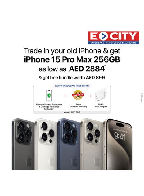 Big Sale on iPhone 15 Pro Max from ECity until 31st October - ECity UAE Offers & Promotions