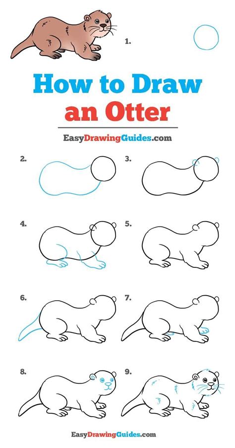 How to draw an otter – Artofit