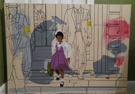 Ruby Bridges Painting at PaintingValley.com | Explore collection of Ruby Bridges Painting