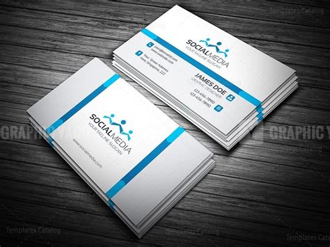 Social Media Business Card Template · Graphic Yard | Graphic Templates ...