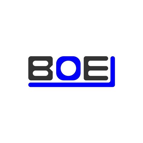 BOE letter logo creative design with vector graphic, BOE simple and modern logo. 18866760 Vector ...