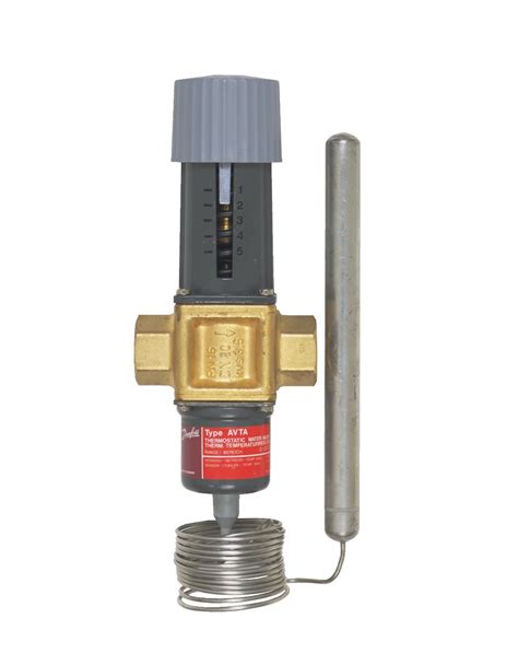 AVTA thermostatically operated water valves - Product Range