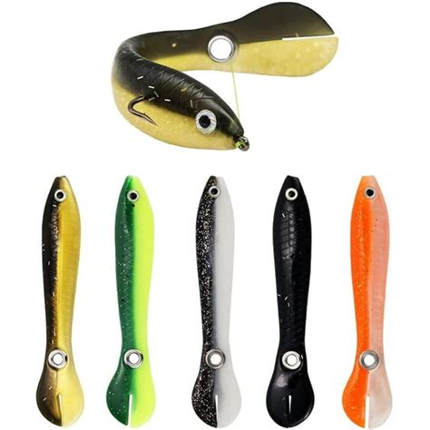 5pcs Soft Bionic Fishing Lure, Soft Plastic Fishing Lures, Bass Fishing ...