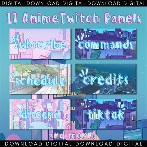 Anime Themed Twitch Panels, Video Game Streaming, Social Media and ...