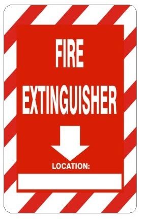 FIRE EXTINGUISHER LOCATION Sign - Safety Supply Warehouse