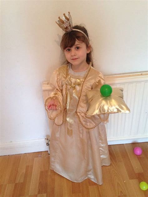 The Princess and the Pea costume. Revamped Pirates of the Caribbean Elizabeth Swan dress. Gold ...