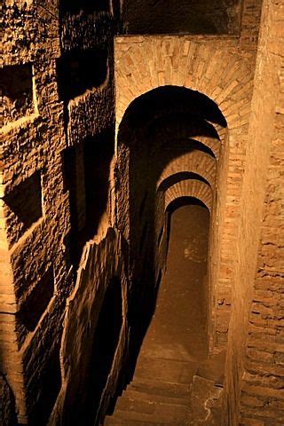 Stairway in the Catacombs of San Sebastiano, Via Appia Antica, Rome ...