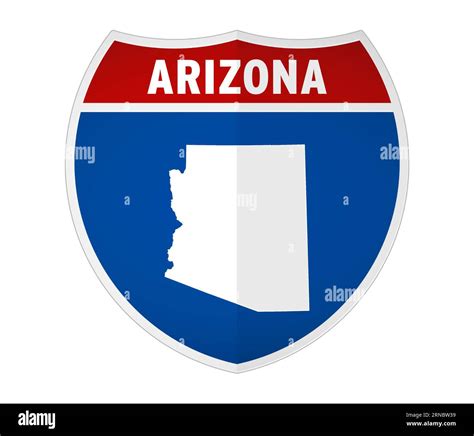 Arizona - Interstate road sign Stock Photo - Alamy