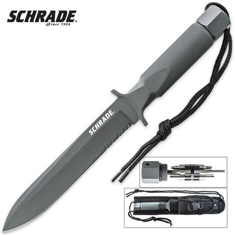 Schrade Extreme Survival Large Spear Point Fixed Blade Knife | CHKadels ...