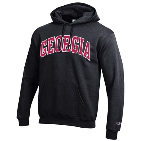 UGA Bulldogs Champion Arched GEORGIA Hoodie - Black – The Red Zone ...