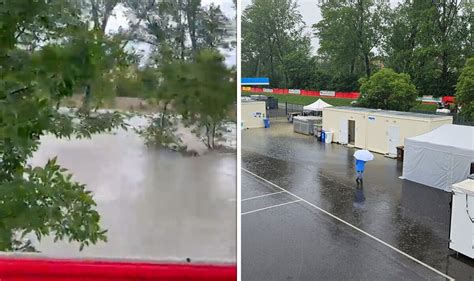 F1 forced to evacuate Imola track due to risk of 'floods and landslides ...