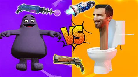 👾 GRIMACE VS SKIBIDI TOILET 🚽 [ rvb ] – Fortnite Creative Map Code