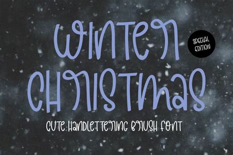 Winter Christmas Font by Goodrichees · Creative Fabrica