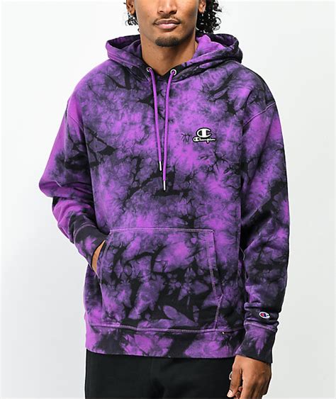 Champion Galaxy Dye Purple & Black Hoodie