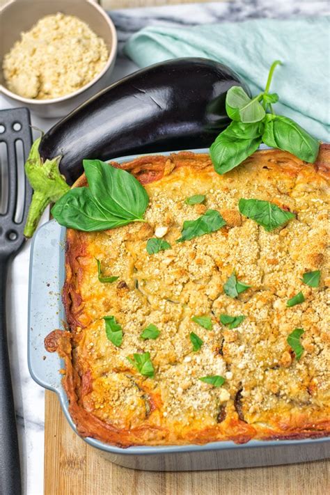 Eggplant Parmesan Zucchini Casserole - Contentedness Cooking