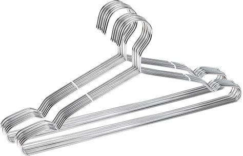 Wire Coat Hangers Strong Heavy Duty Stainless Steel Metal Hanger 10 20 30 40 50 - Walmart.com