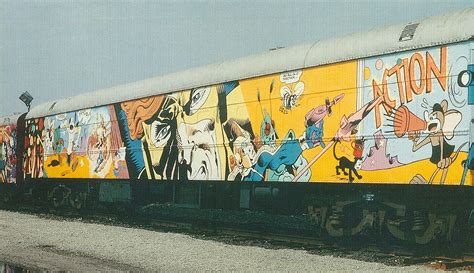 1986 graffiti mural america the beautiful train car