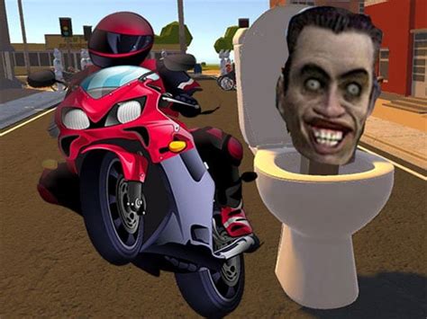 Play Skibidi Toilet Moto Bike Racing Game Online for Free using Gamerush!