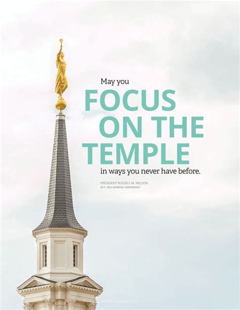 Focus on the Temple—Excerpts