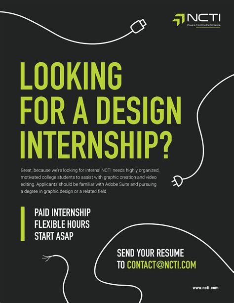 Internship Poster on Behance in 2021 | Education poster design ...