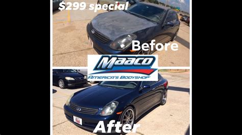 How did my $299 MAACO paint job come out?! BEFORE & AFTER | Infinity G35 - YouTube