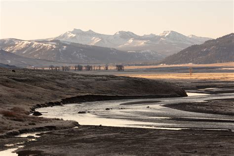 Lamar Valley at sunrise before green up | NPS / Jacob W. Fra ...