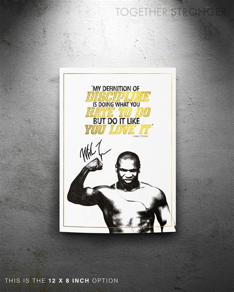 Mike Tyson Motivational Quote Poster Print Pre Signed 12x8 - Etsy