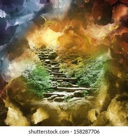 1,656 Stairway To Heaven Green Background Images, Stock Photos ...