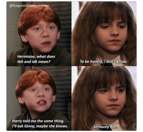 Ron&Hermione Memes_ Humour!! | Harry potter jokes, Harry potter memes ...